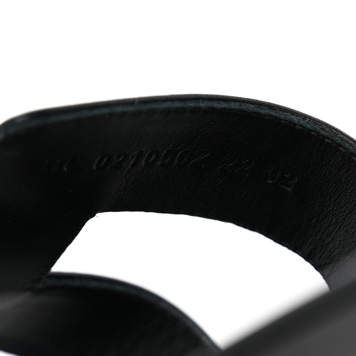 Box Calfskin Oran Sandals 41 Black