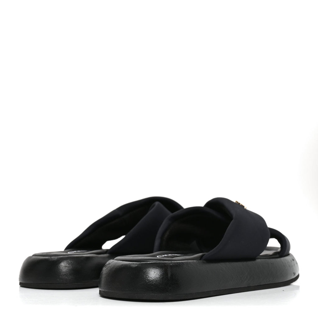 Fabric CC Mules Sandals 38 Black