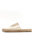 Calfskin CC Espadrille Mules 40 Ivory