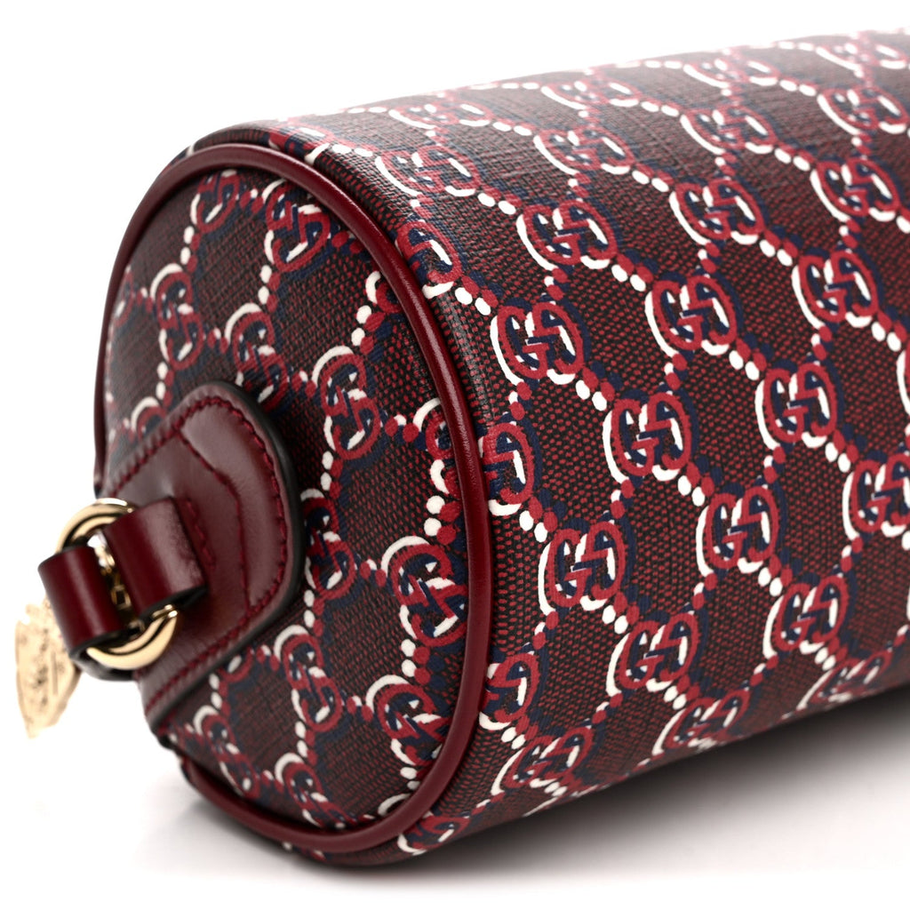 GG Shadow Monogram Ophidia Crossbody Bag Rosso Ancora Red