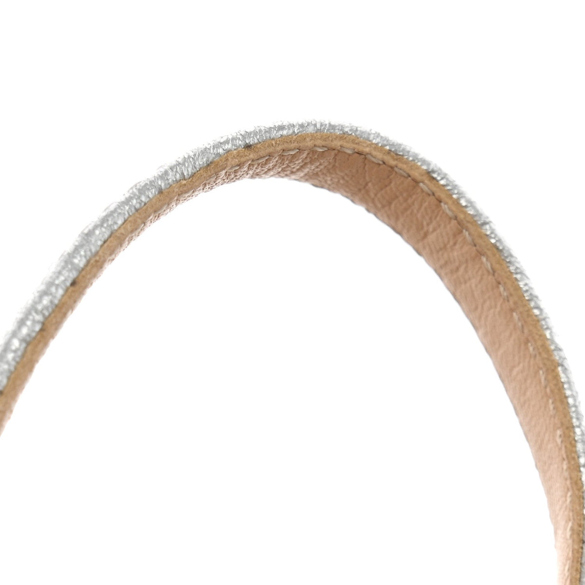 Metallic Lambskin Grosgrain Cap Toe CC Slingback Sandals 37.5 Black Silver