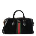 Suede Patent GG Web Medium Ophidia Boston Black