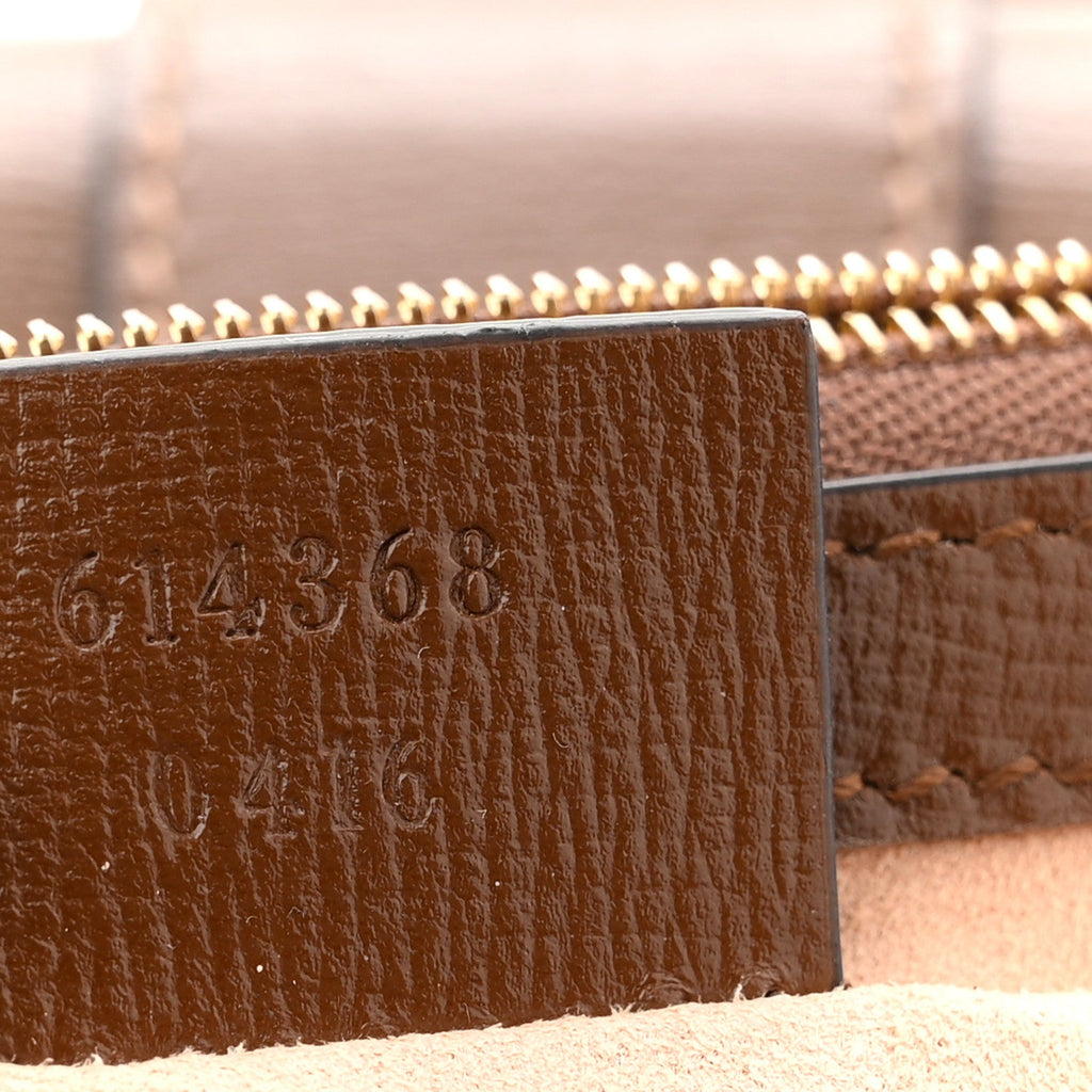 GG Supreme Monogram Mini Clasp Bag Beige Brown