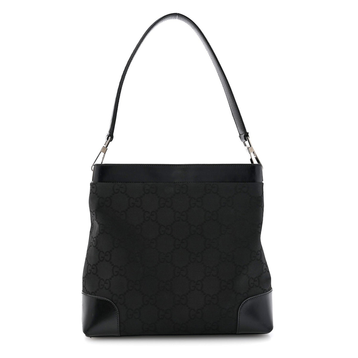 Nylon Monogram Tote Bag Black