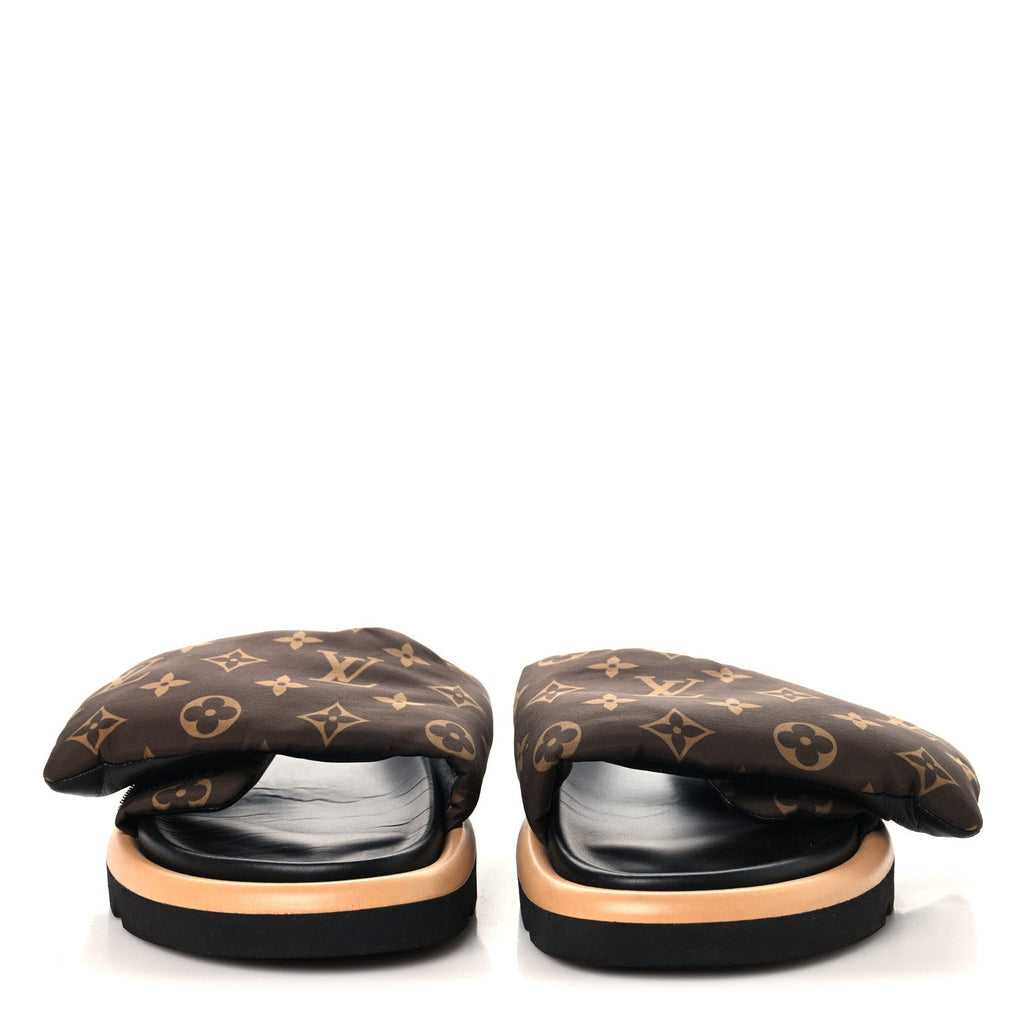 Nylon Monogram Pool Pillow Comfort Mule 40 Cacao Brown