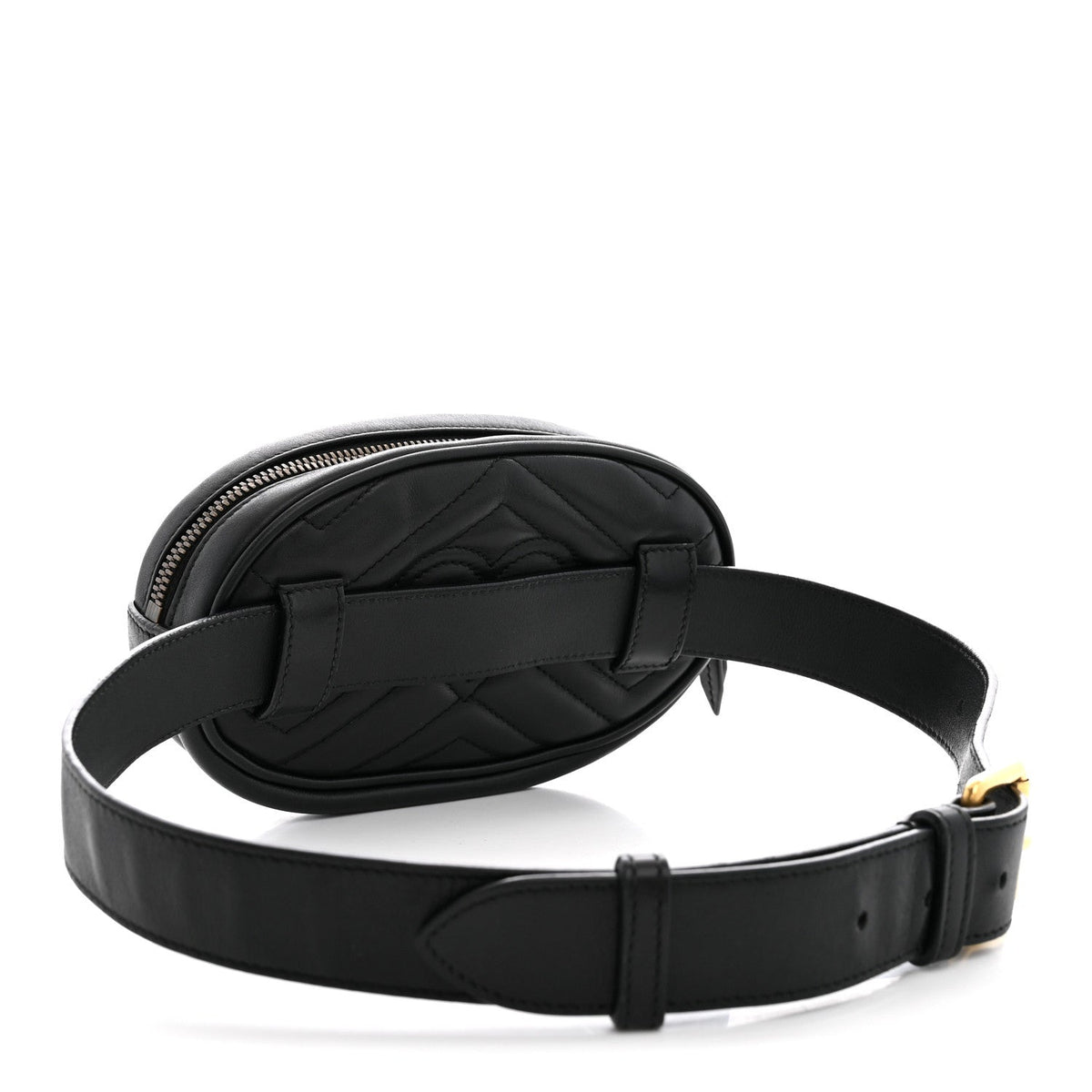 Calfskin Matelasse GG Marmont Belt Bag 75 30 Black