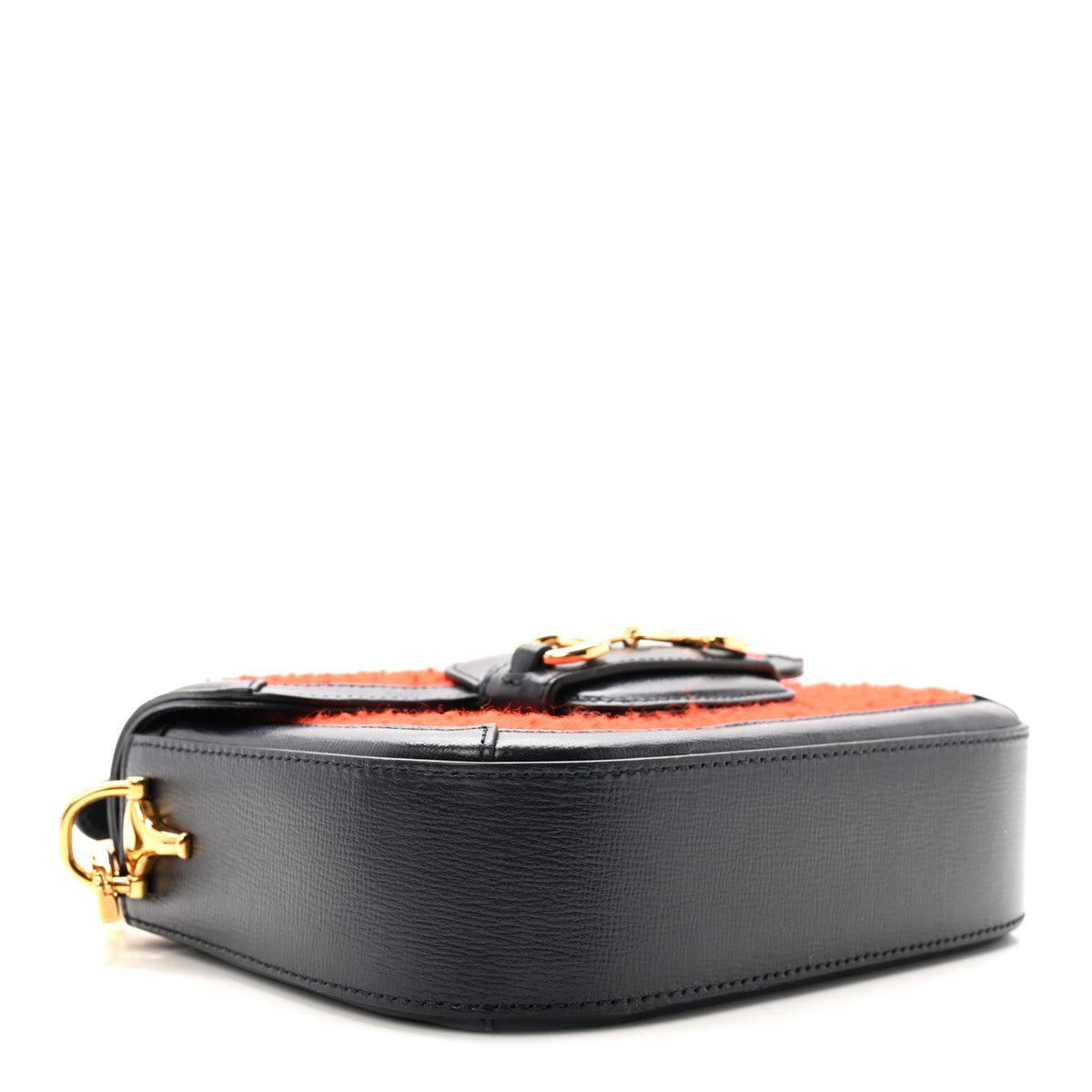 Casy Wool Azalea Calfskin Mini Horsebit 1955 Shoulder Bag Bitter Sweet Blue