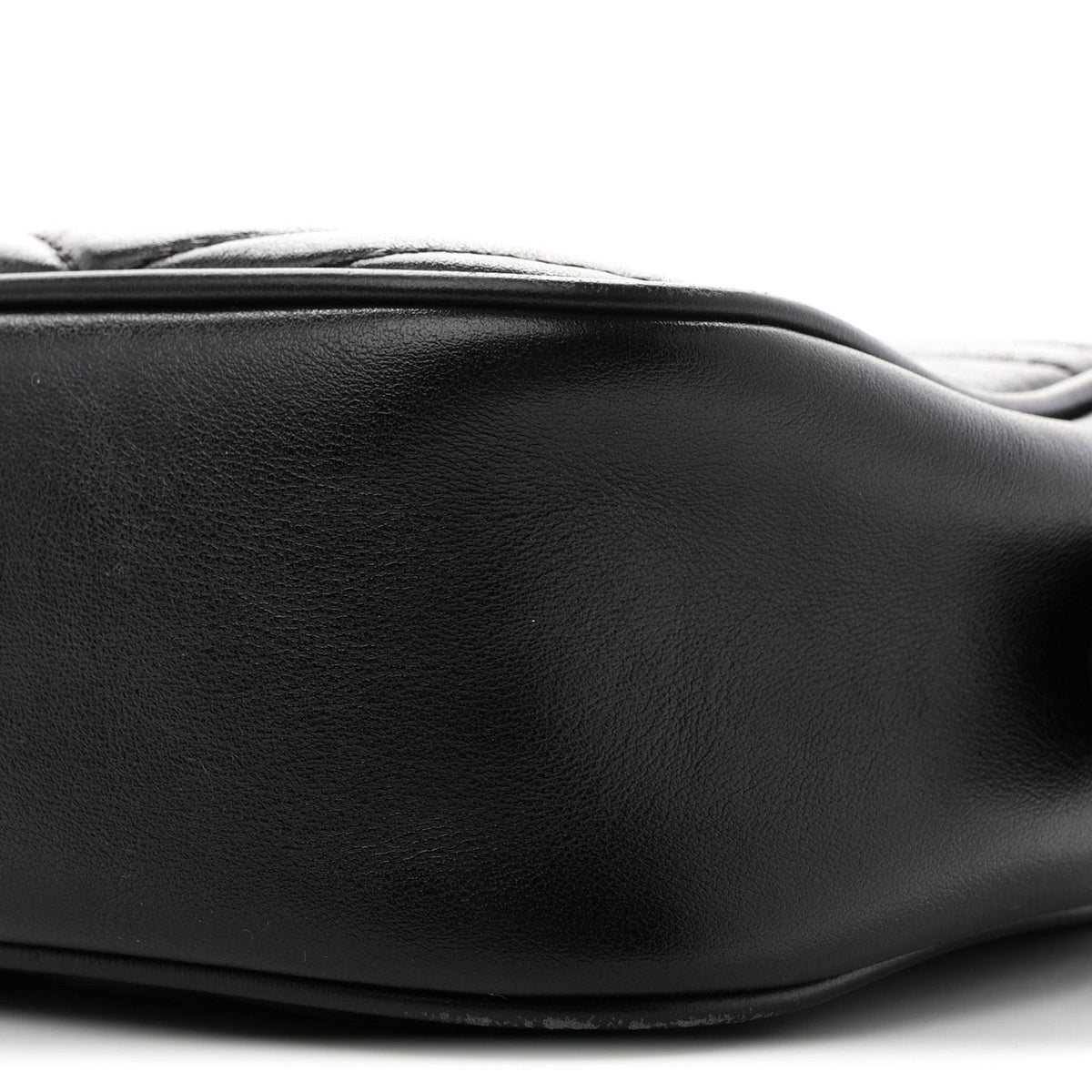 Calfskin Matelasse Small GG Marmont Chain Shoulder Bag Black