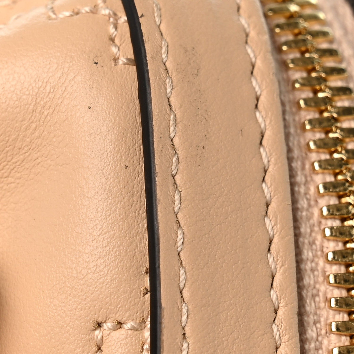Calfskin GG Matelasse Mini Bowler Bag Naturale