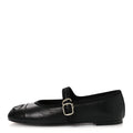 Lambskin Mary Jane Flats 37.5 Black