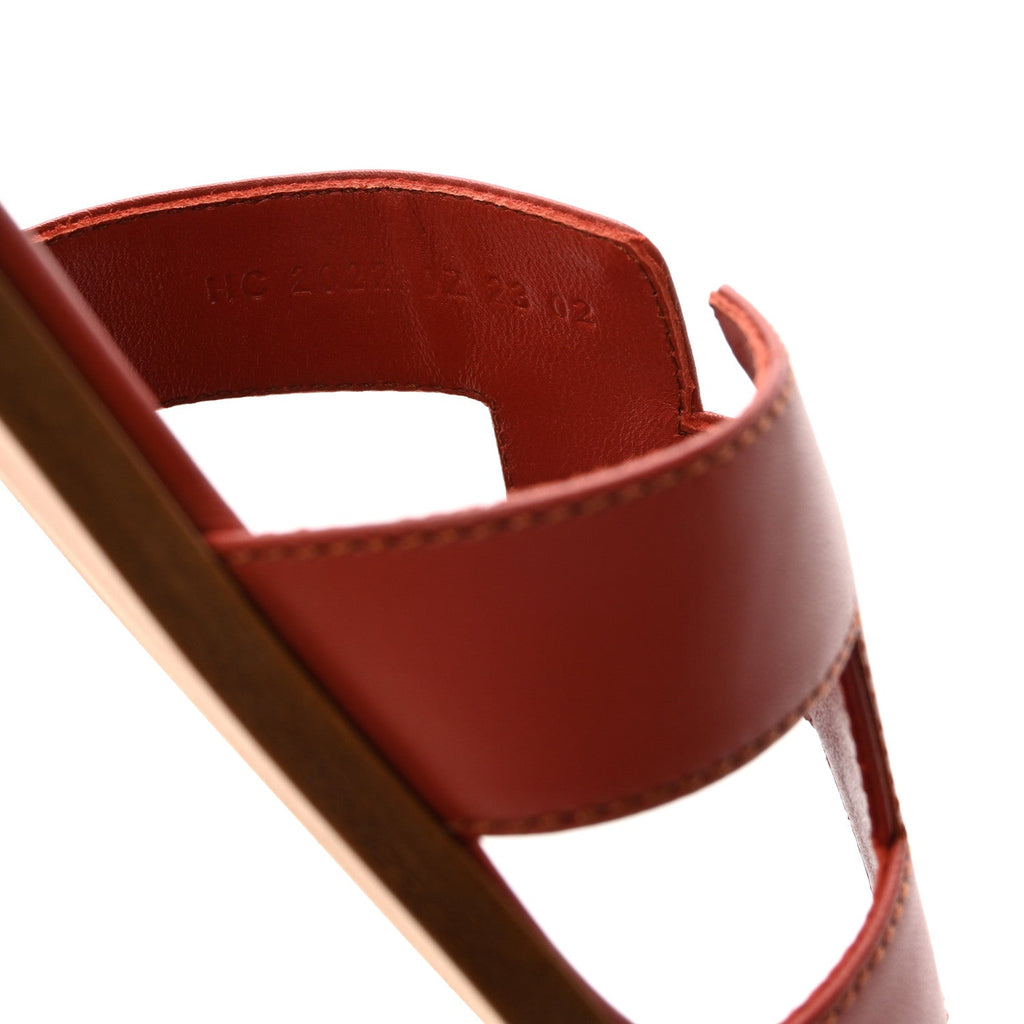 Calfskin Oran Oran Sandals 40 Orange Brulee
