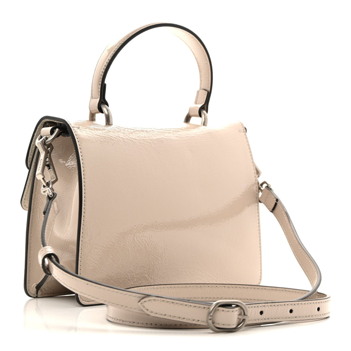 Crinkled Patent Small Dionysus Top Handle Bag Sphinx