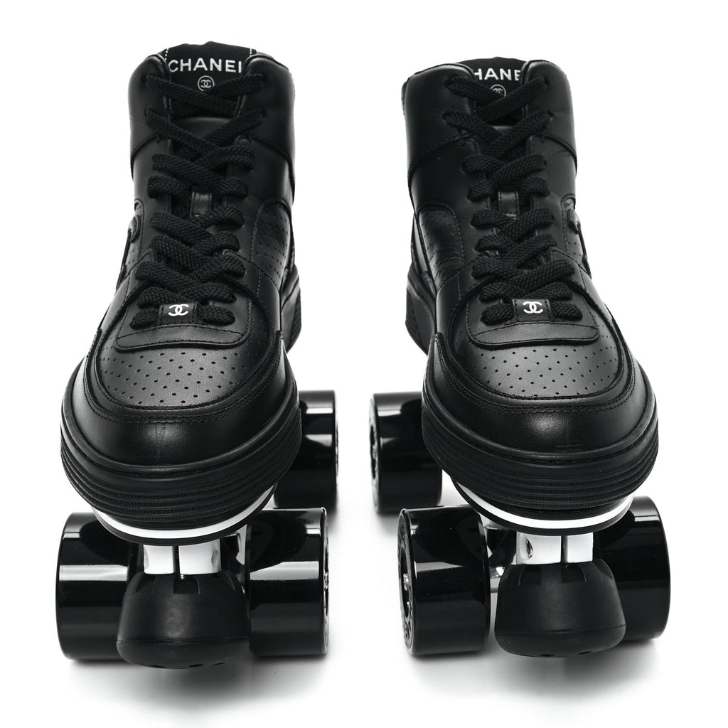 Calfskin Womens Roller Skates 39 White 38 Black