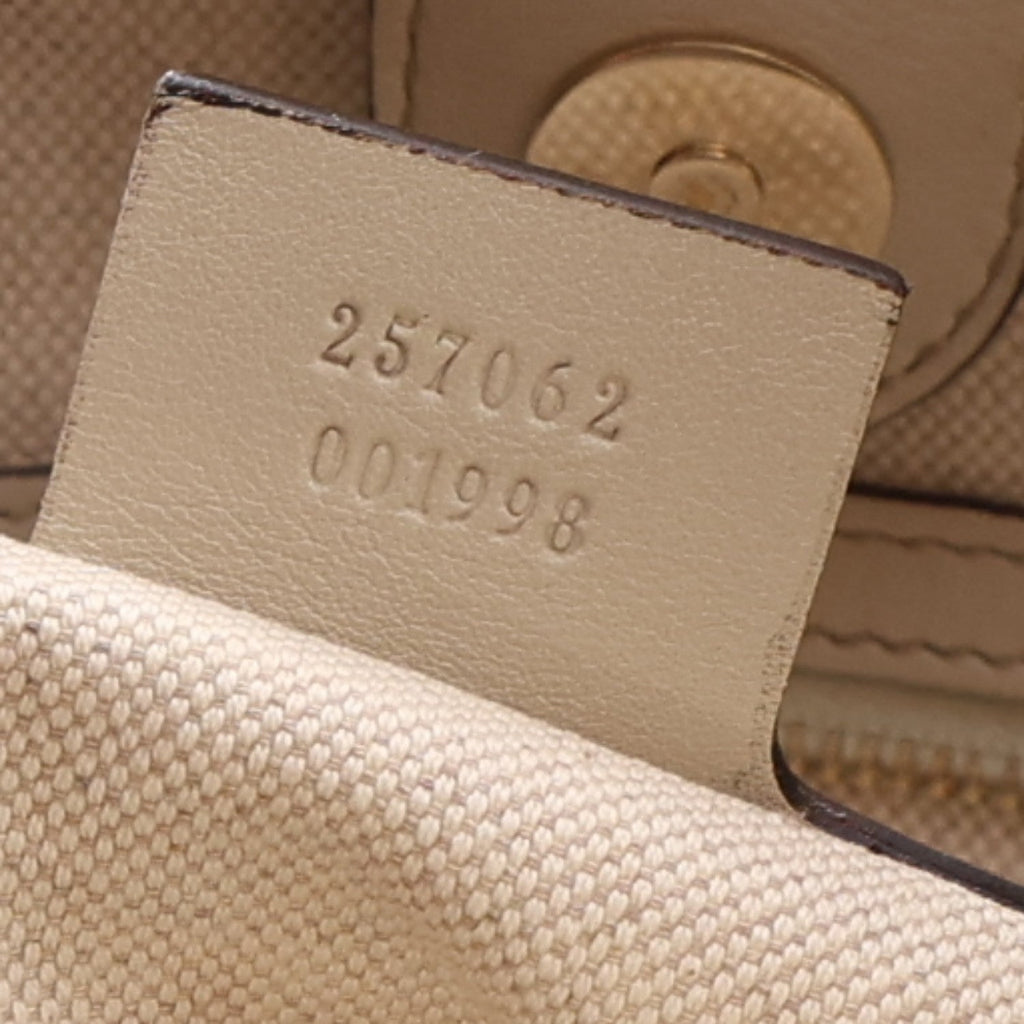 Guccissima Medium Mayfair Tote Off White