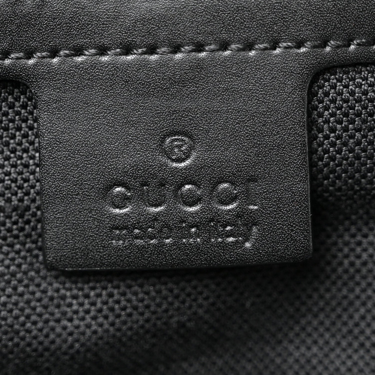 Soft GG Supreme Monogram Appia Calfskin Web Medium Carry On Duffle Bag Black Grey