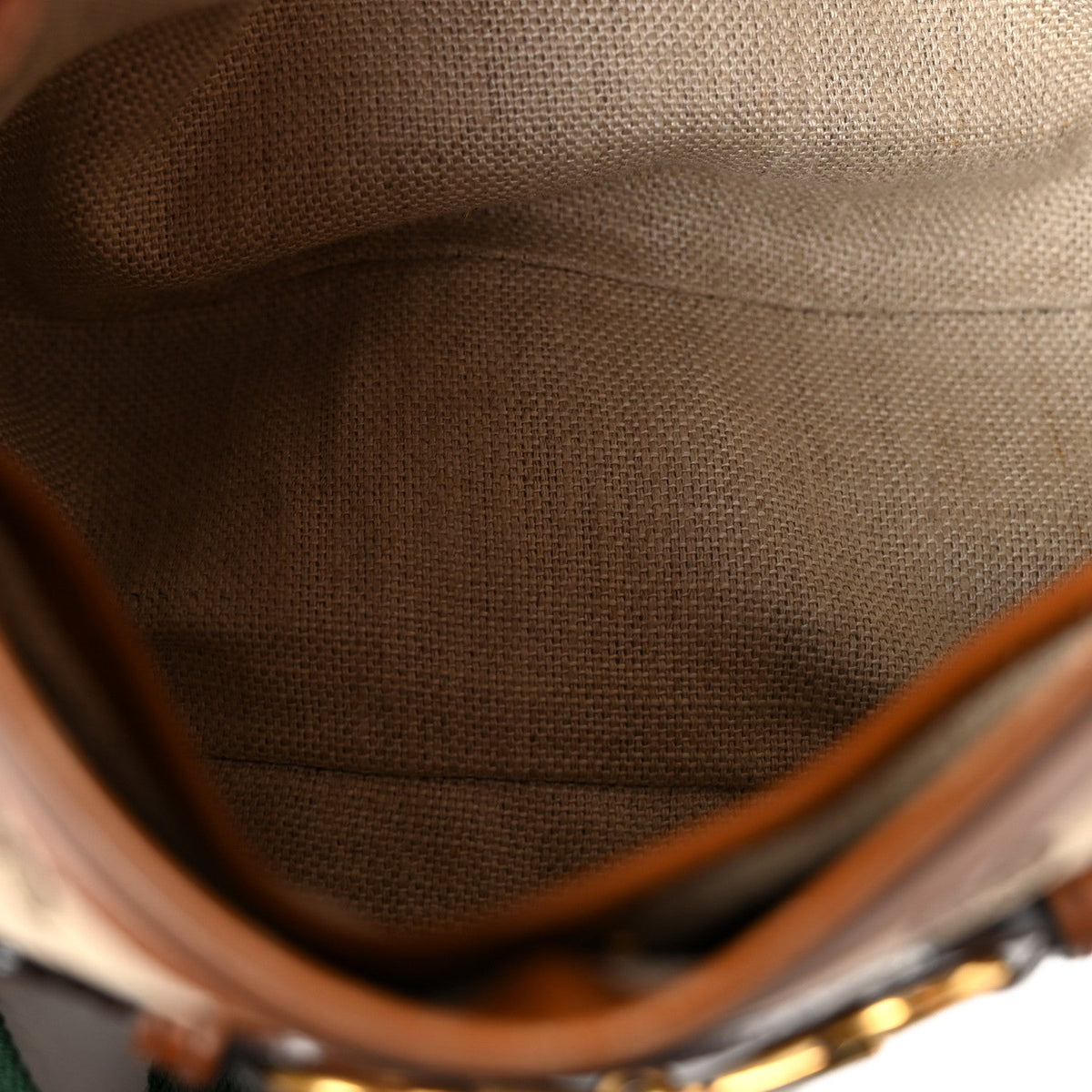 Monogram Medium Lady Web Shoulder Bag Beige Cuir