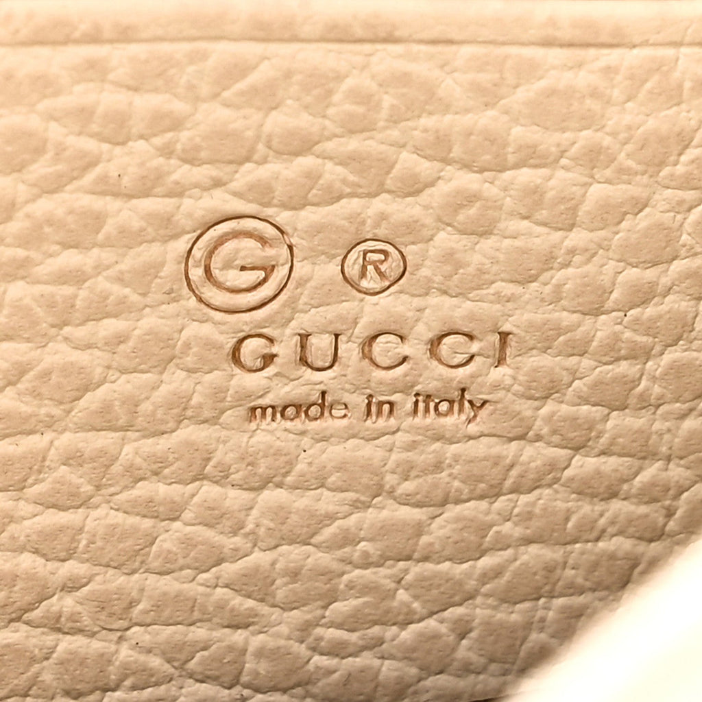 Dollar Calfskin Interlocking G Chain Wallet Ivoire