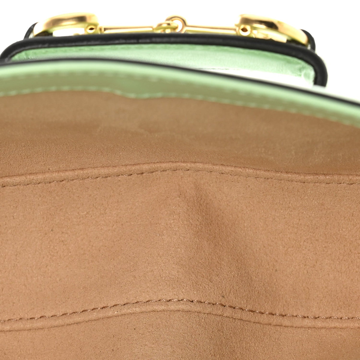 Azalea Calfskin Small Horsebit 1955 Chain Shoulder Bag Light Green