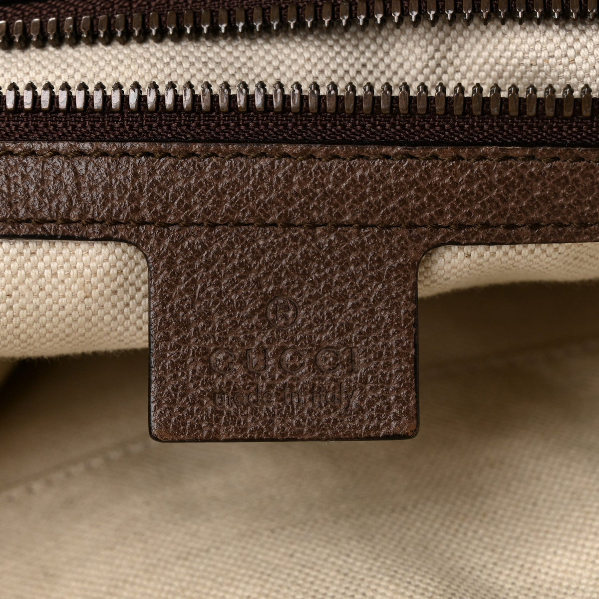 GG Supreme Monogram Web Medium Ophidia Messenger Bag Brown