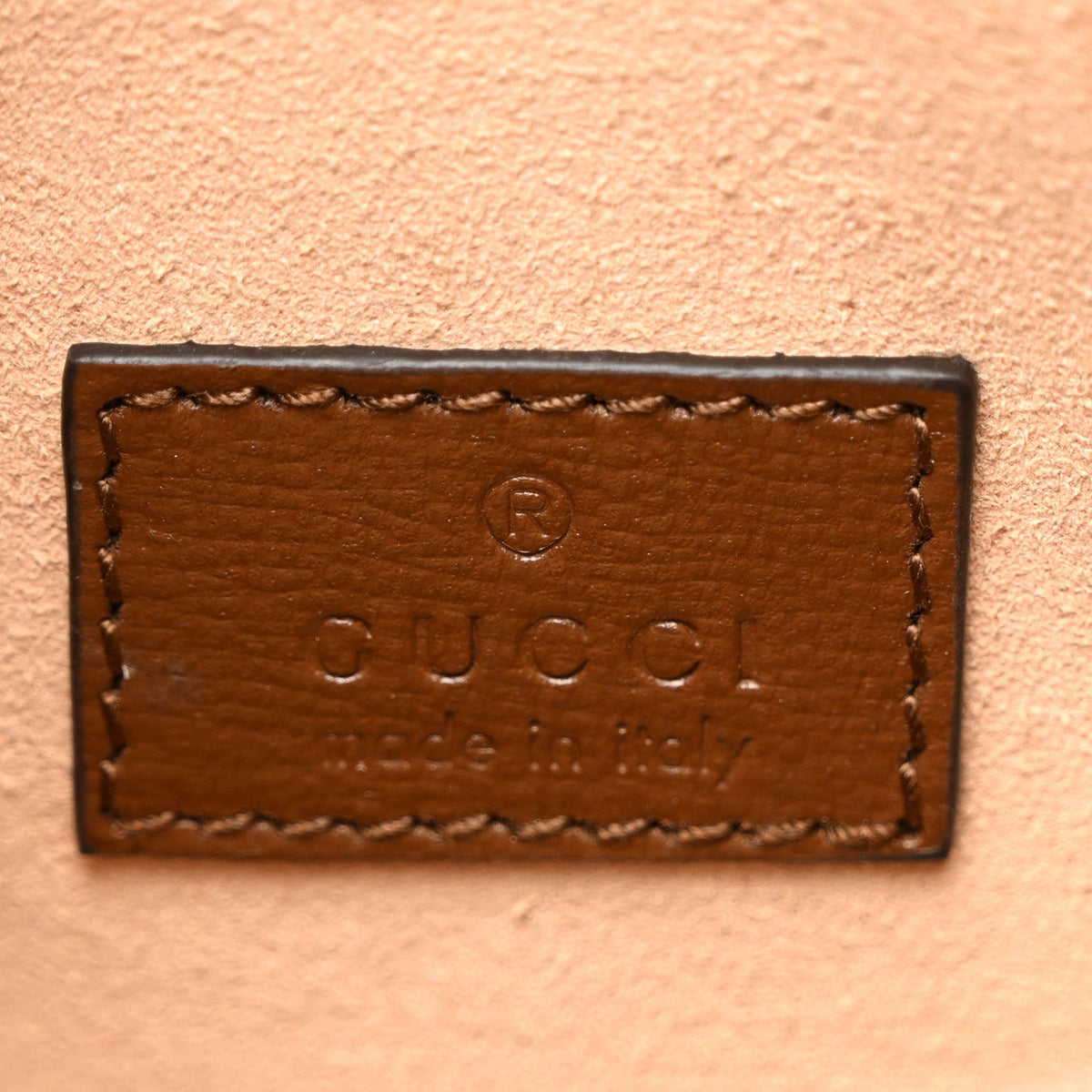 GG Supreme Monogram Azalea Calfskin Mini Retro Interlocking G Shoulder Bag Beige Ebony Brown Sugar