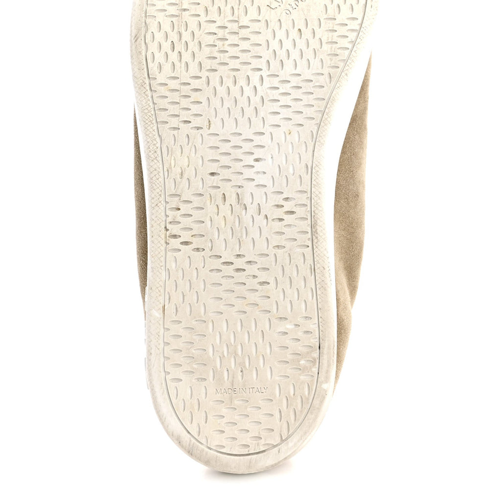 Suede Calfskin LV Soft Sneakers 9 Beige