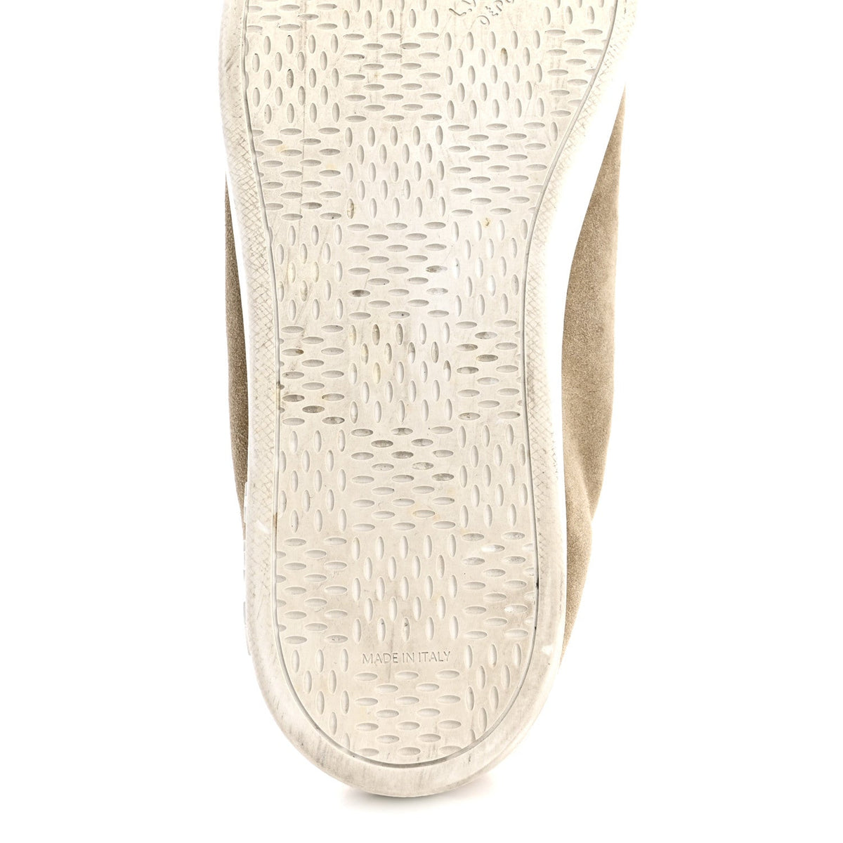 Suede Calfskin LV Soft Sneakers 9 Beige