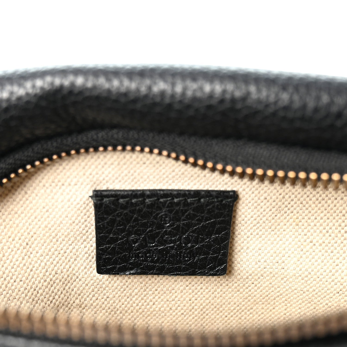 Grained Calfskin Small Logo Belt Bag Black