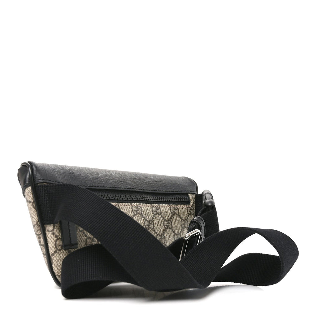 GG Supreme Monogram Belt Bag Black