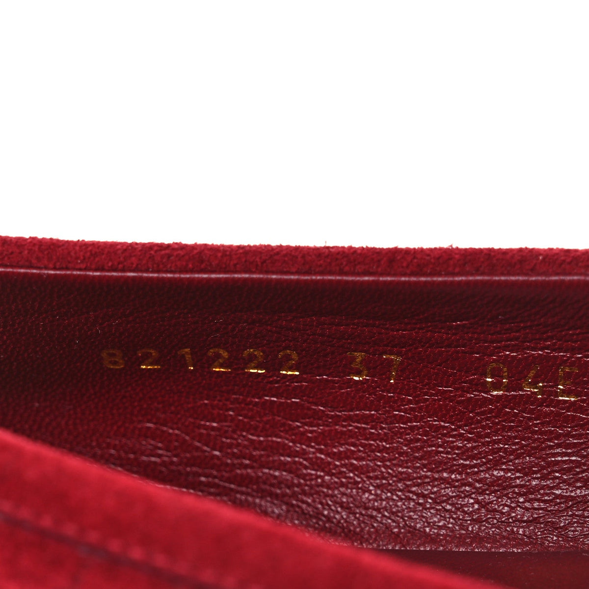 Suede Micro GG Horsebit Womens Kensington Moccasin Loafers 37  Rosso Ancora