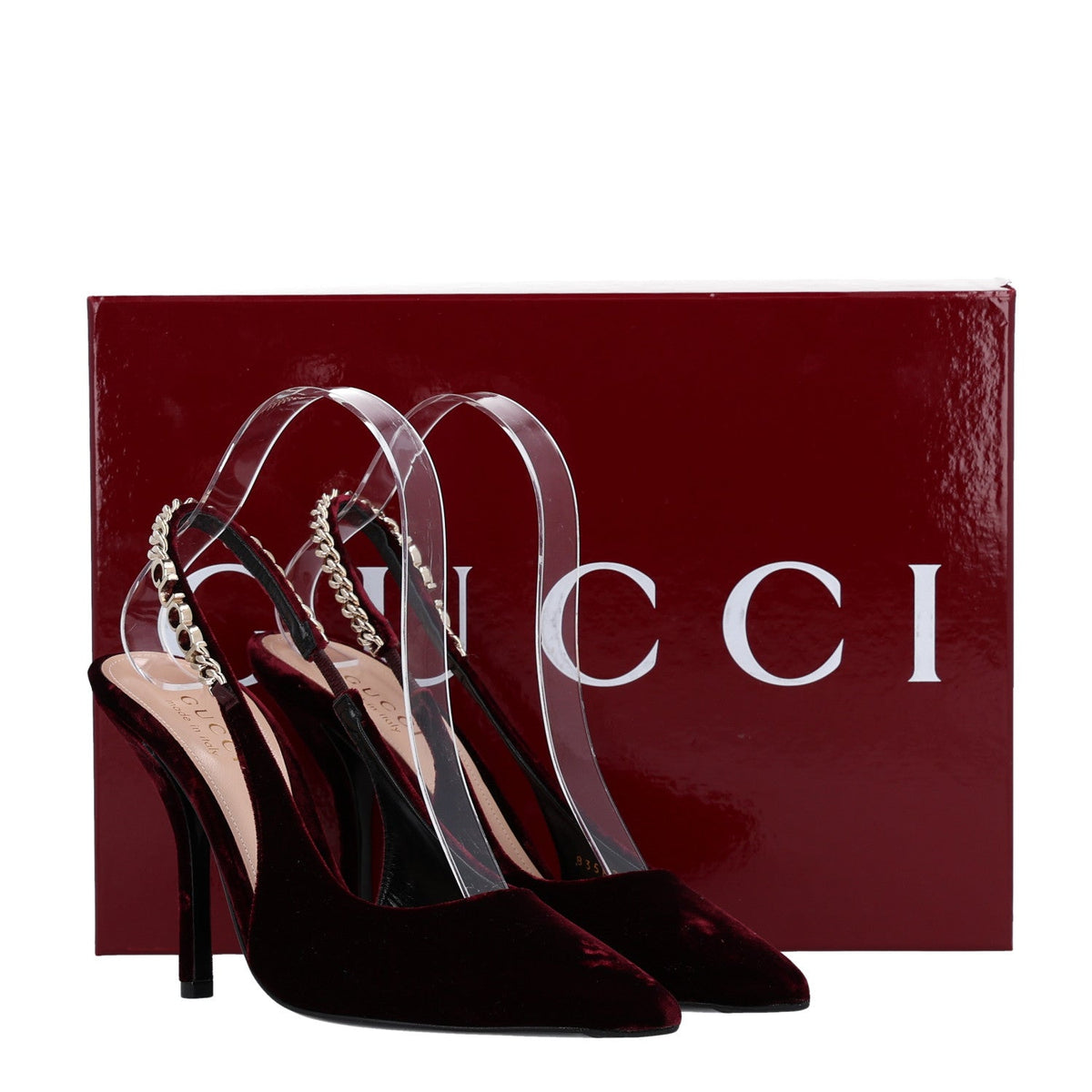 Velvet Crystal Nappa Charlotte Slingback Pumps 36.5 New Vineyard