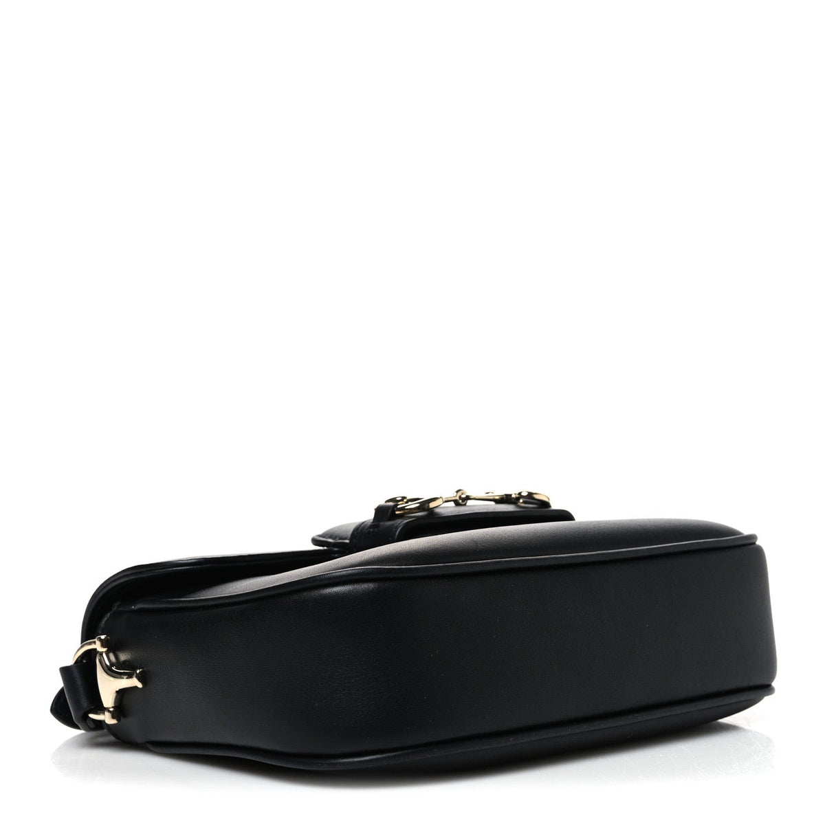 Arabella Calfskin Horsebit 1955 Shoulder Bag Black