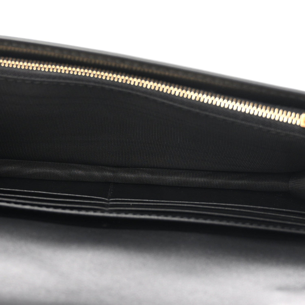 Calfskin GG Matelasse Chain Wallet Black