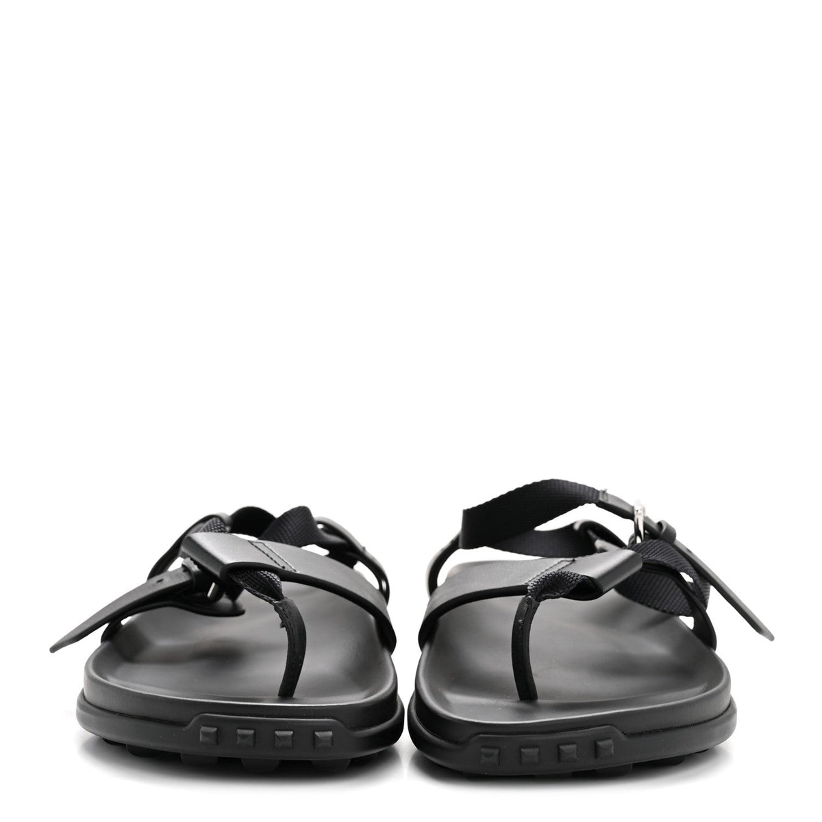 Calfskin Womens Inboard Sandals 38 Black