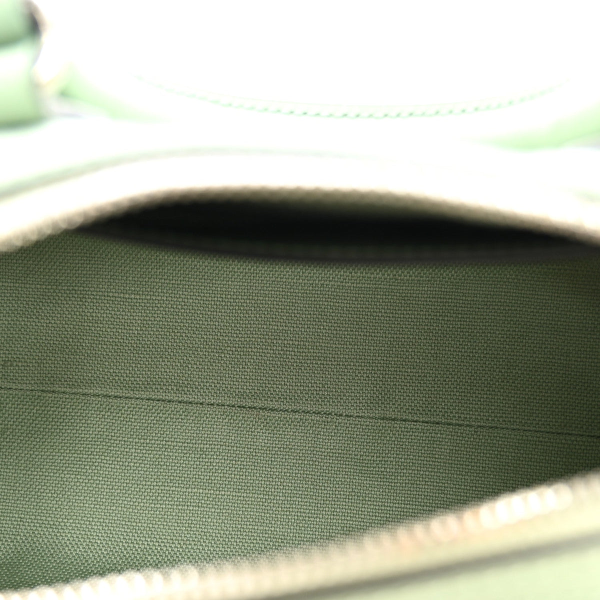 Denim GG Monogram Calfskin Mini Ophidia Top Handle Bag Pale Green