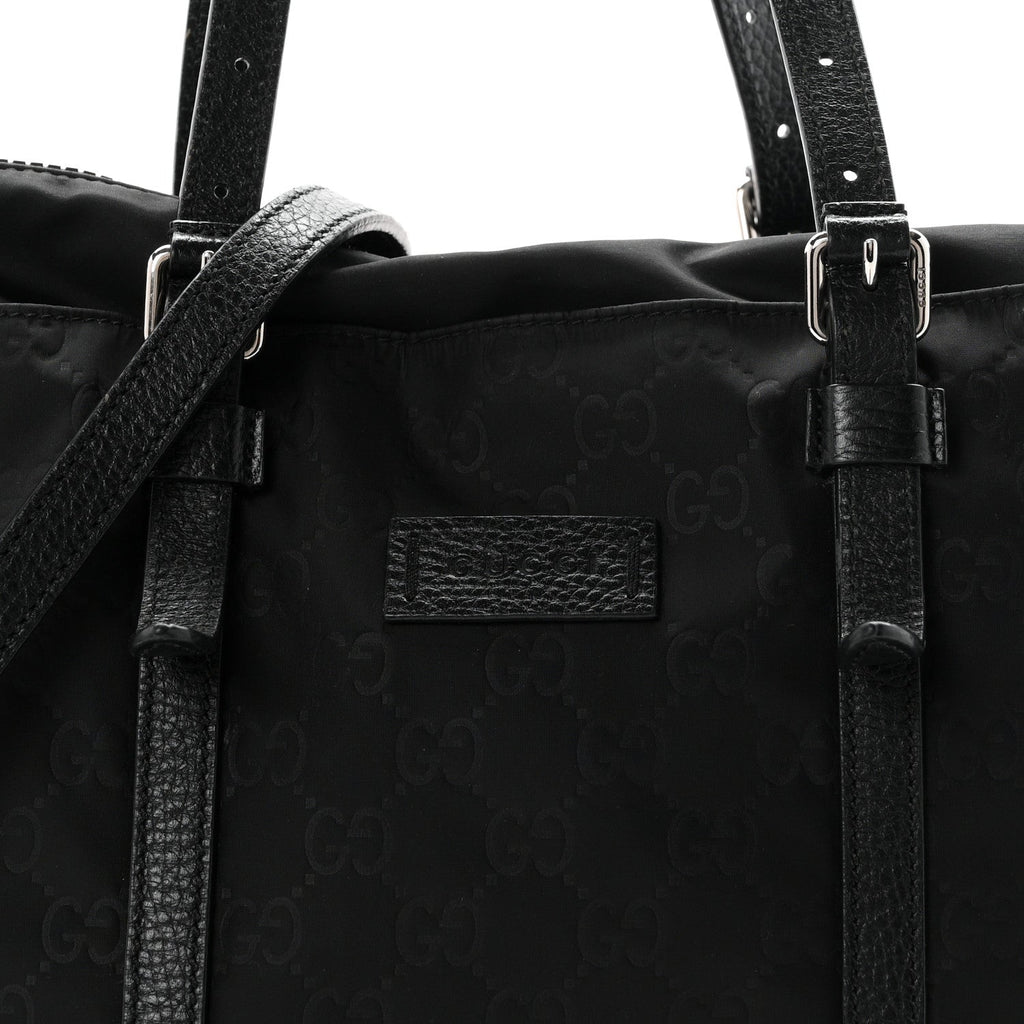 Nylon Monogram Tote Black
