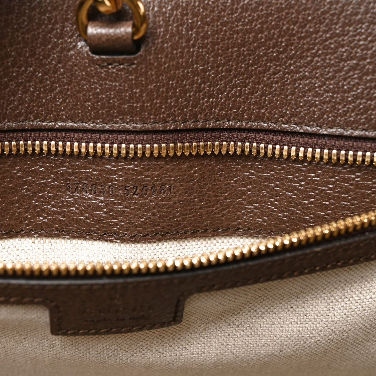 Monogram Jumbo GG Textured Dollar Calfskin Web Tote Bag Camel Ebony New Acero