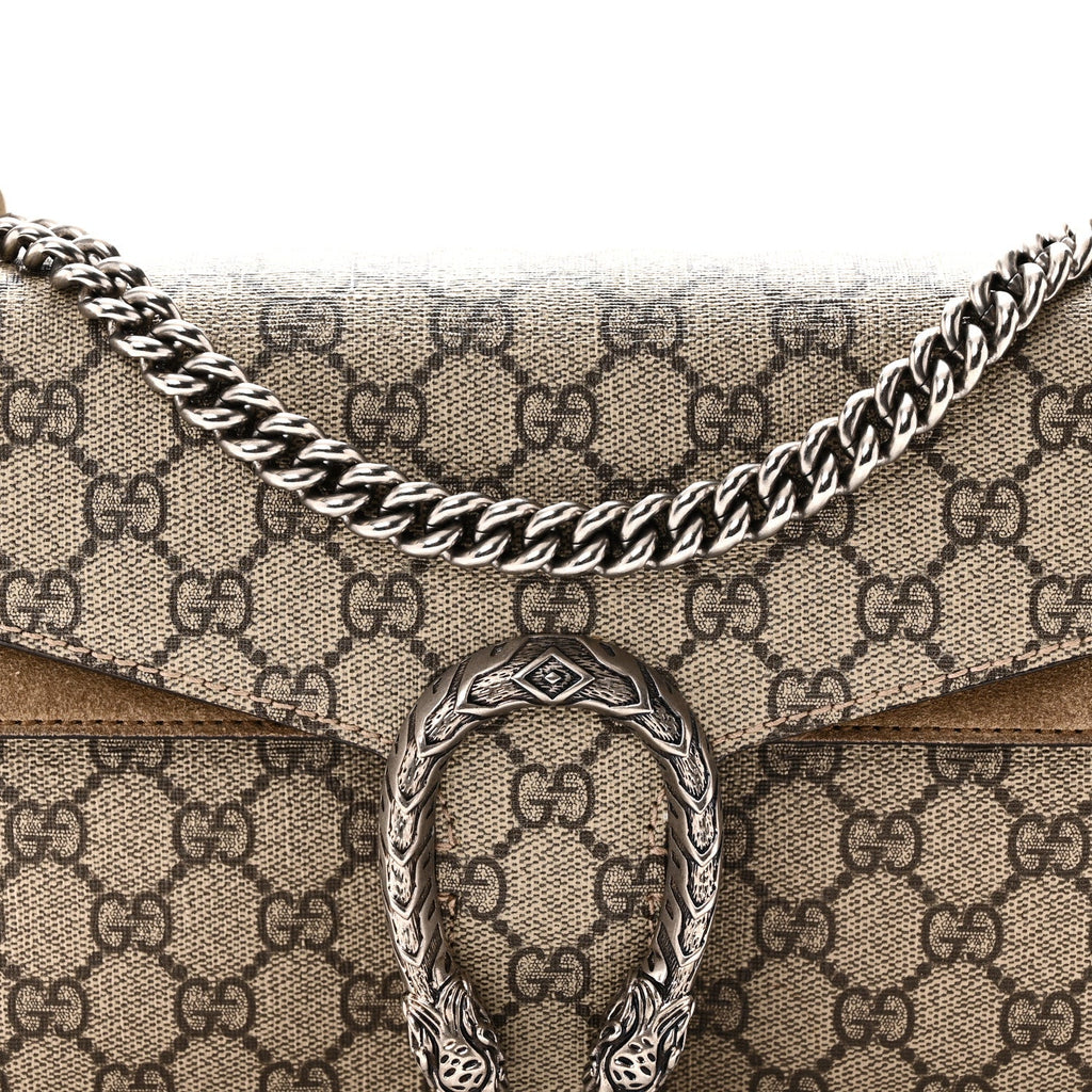 GG Supreme Monogram Small Dionysus Shoulder Bag Taupe