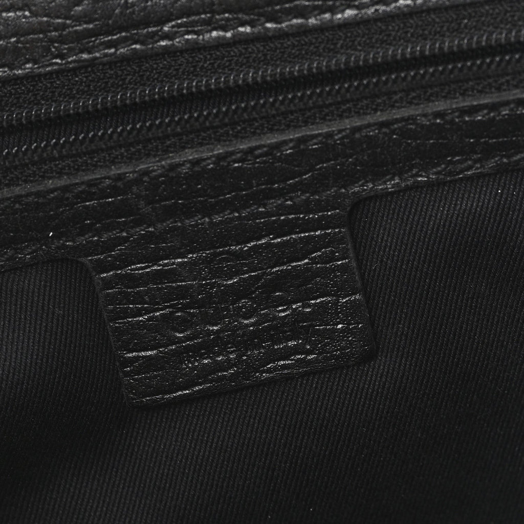 Monogram Bamboo Handle Bag Black