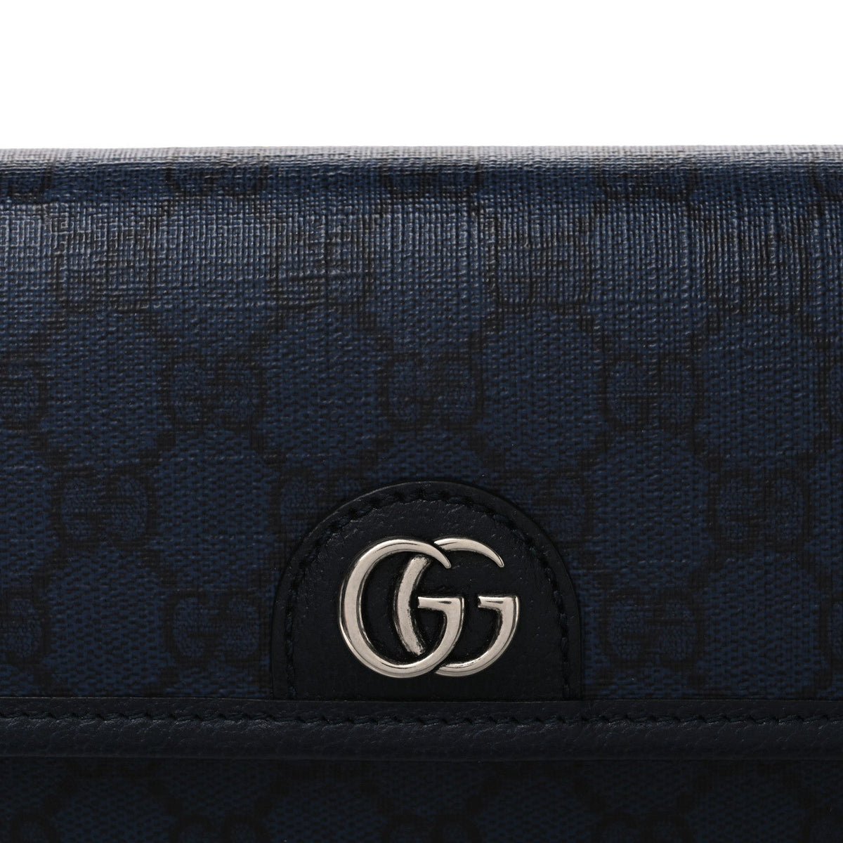 GG Supreme Monogram Small Ophidia Belt Bag Navy Black
