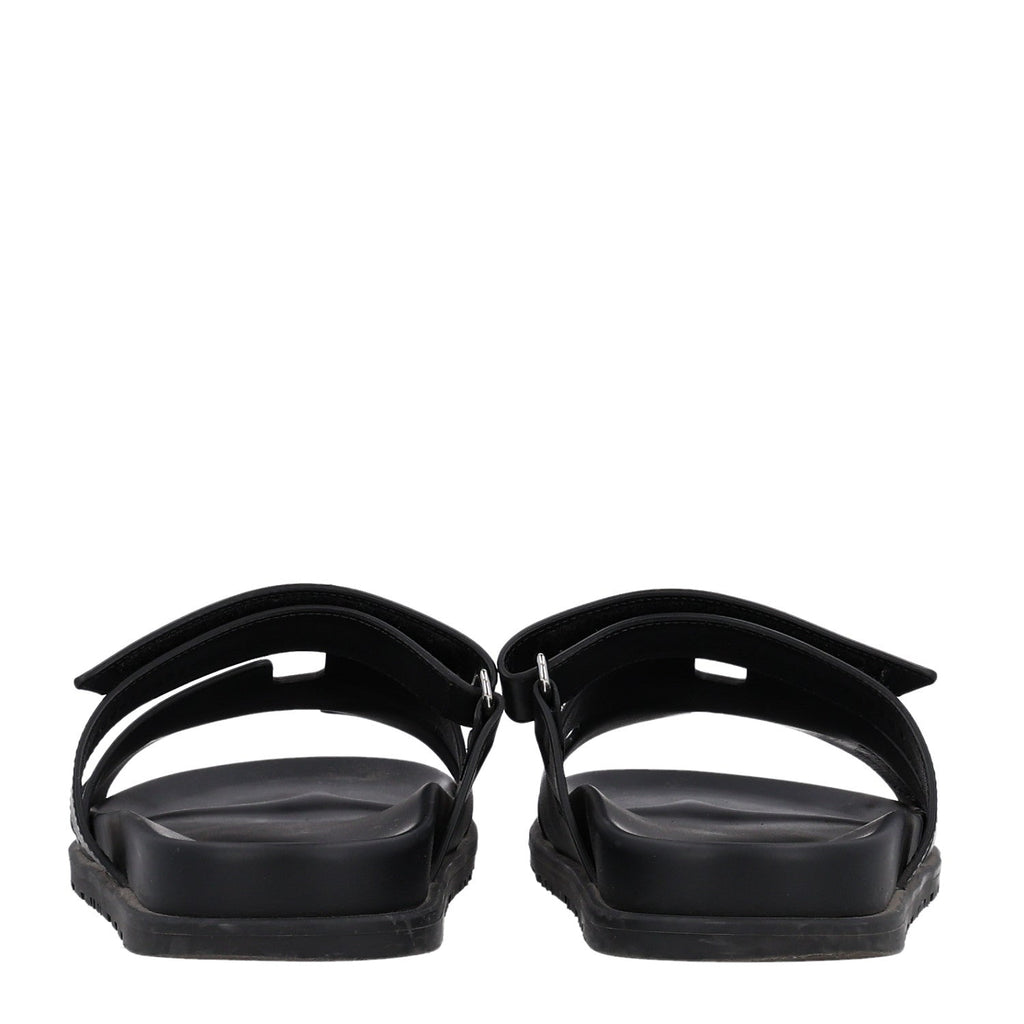 Calfskin Mens Chypre Sandals 42 Black