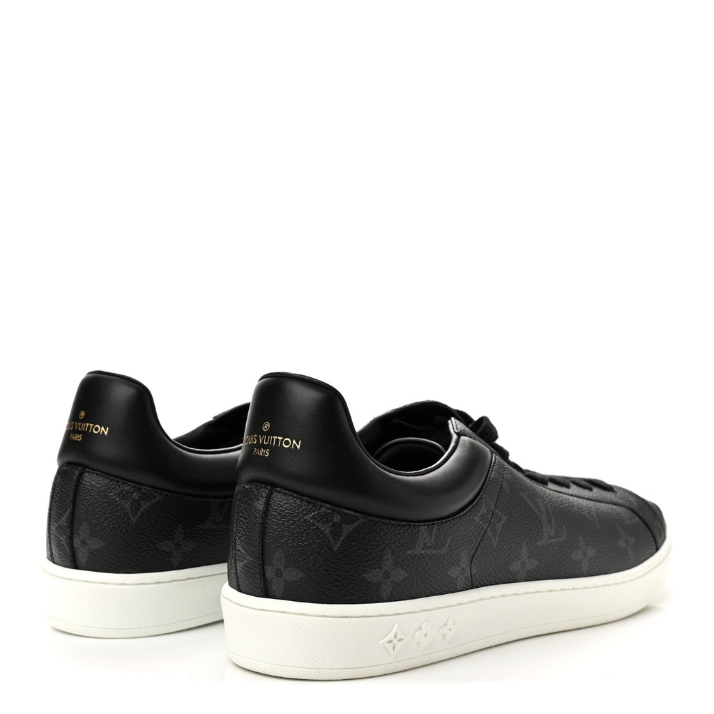 Calfskin Monogram Eclipse Luxembourg Sneakers 10 Black