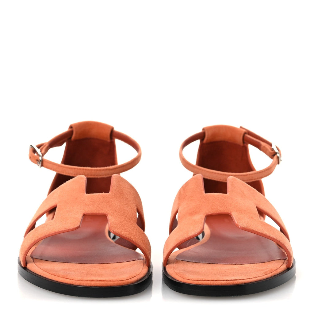 Suede Goatskin Santorini Sandals 38 Bois De Santal