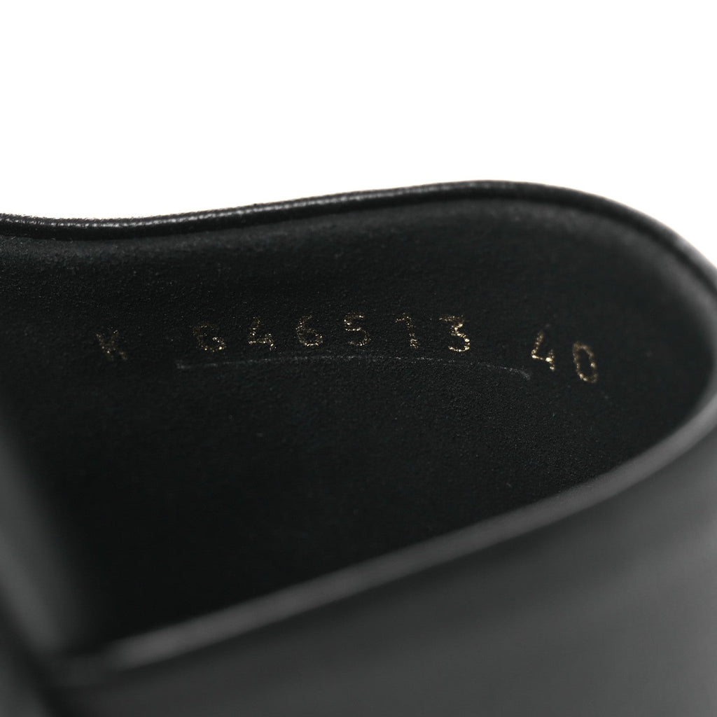 Lambskin Quilted CC Platform Mules 40 Black
