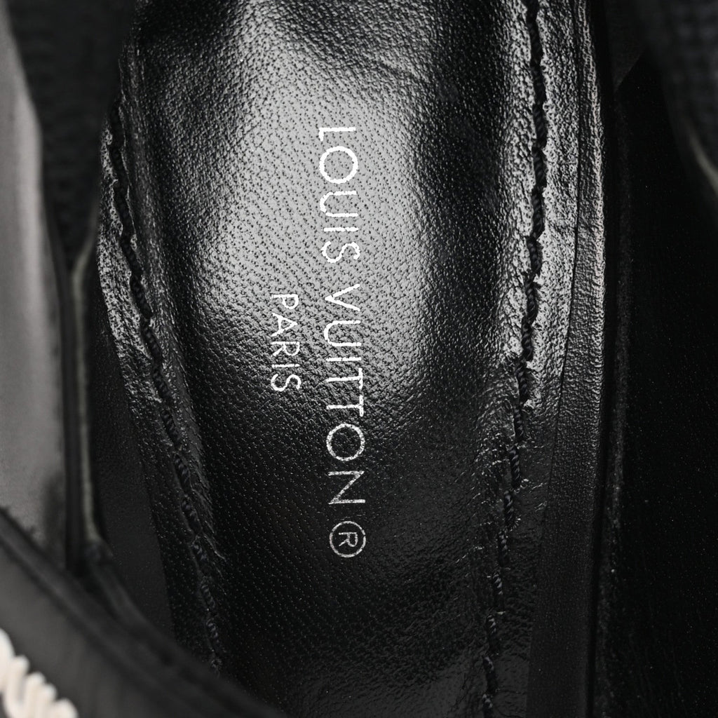 Calfskin Star Trail Ankle Pumps 37 Black