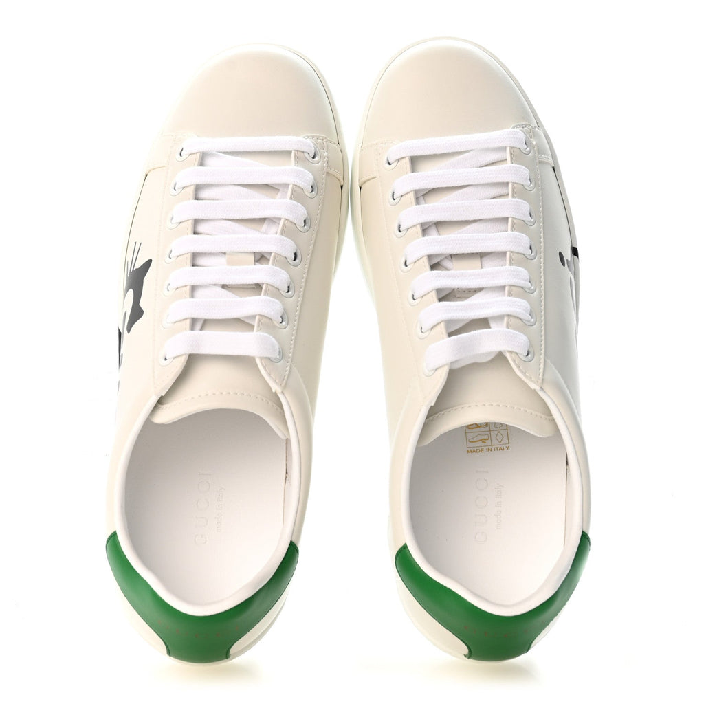 Evolution Calfskin Cat Womens Ace Sneakers 36.5 White New Shamrock