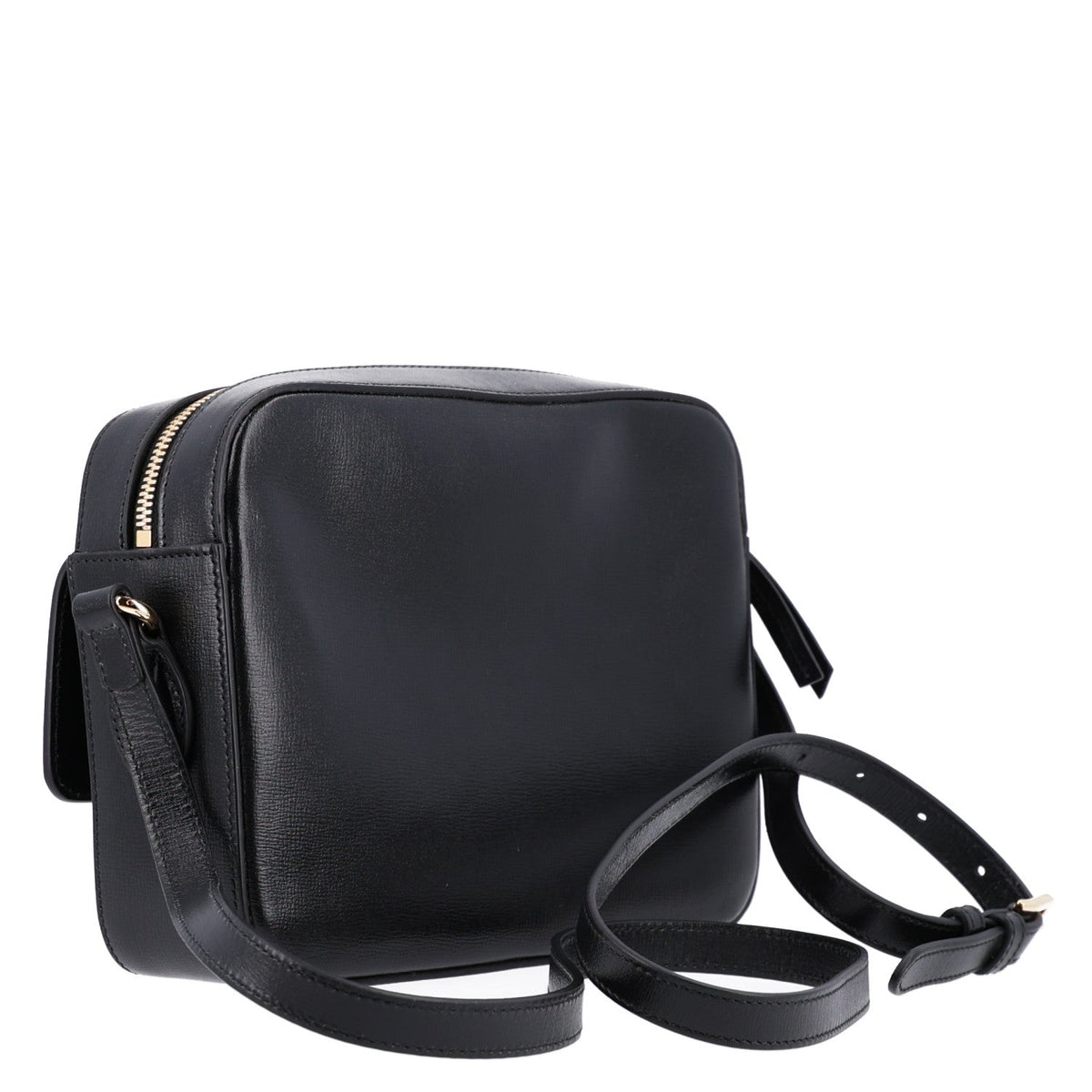 Textured Calfskin Small Horsebit 1955 Shoulder Bag Black