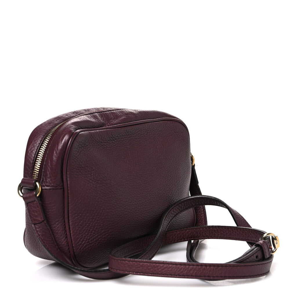 Pebbled Calfskin Small Soho Disco Bag Peonia Flower
