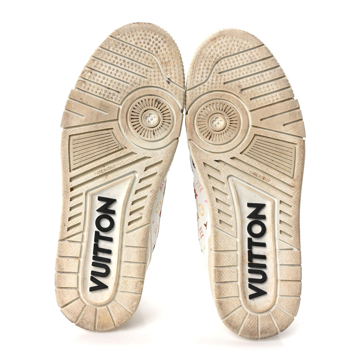 LV X TM Calfskin Monogram Multicolor Womens LV Trainer Sneakers 39 White