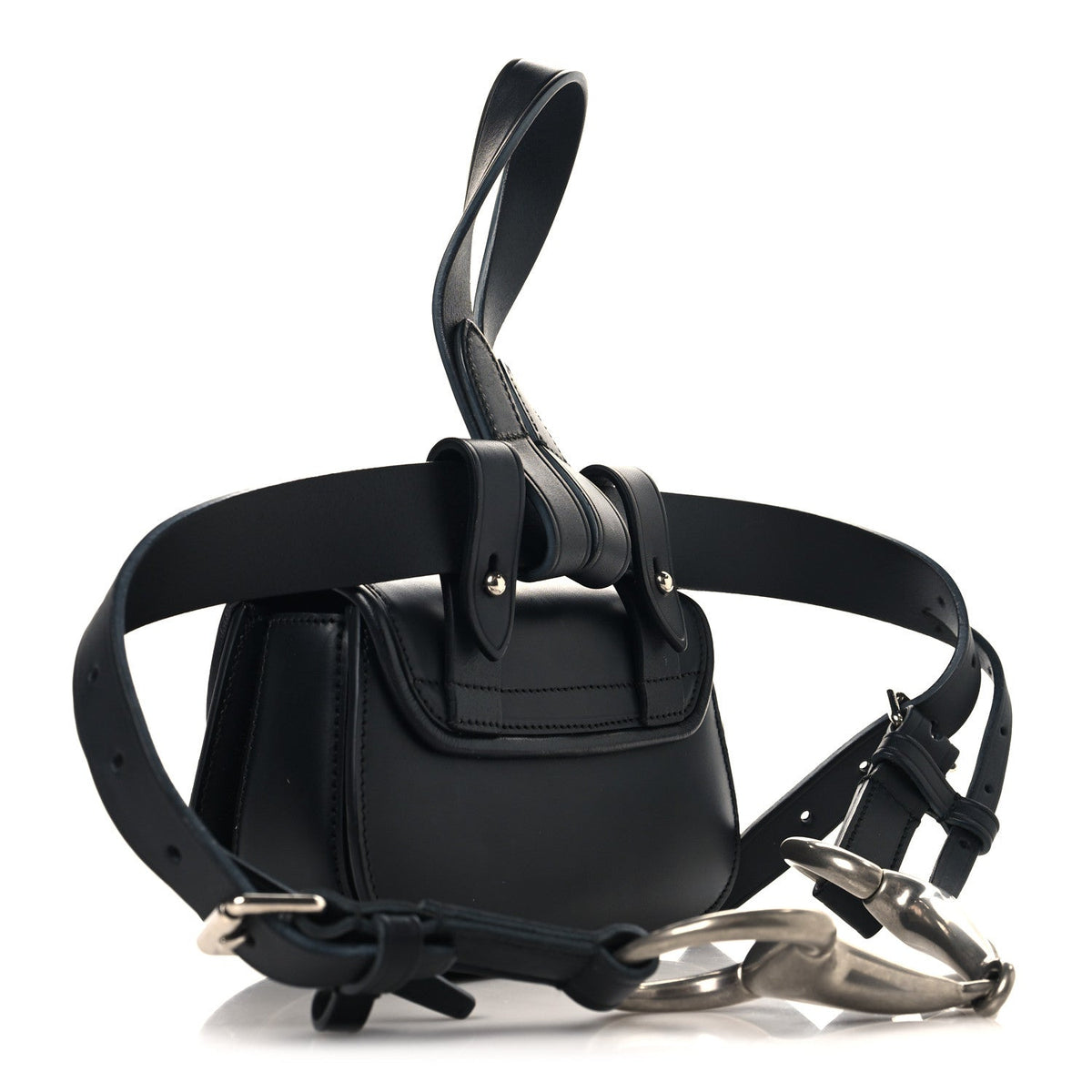 Calfskin Bamboo Mini 1947 Belt Bag 85 34  Black