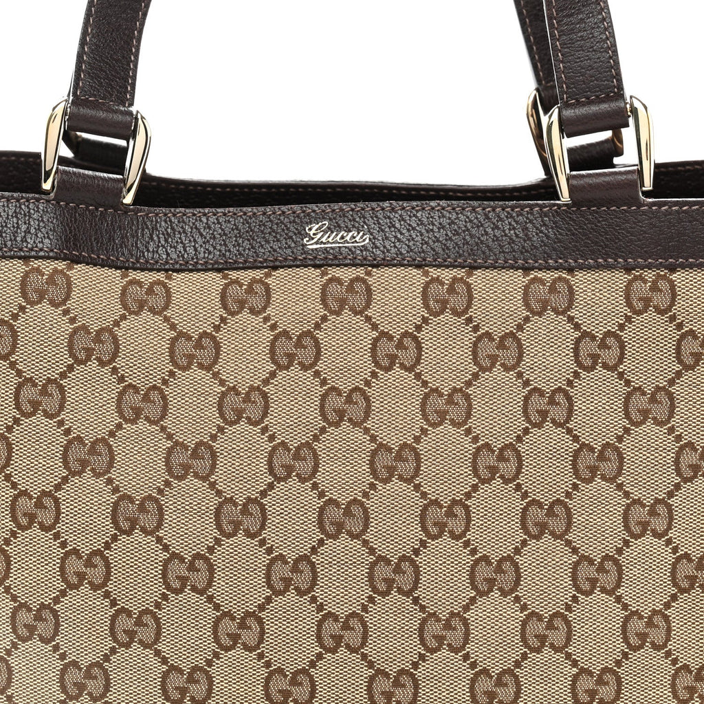 Monogram Medium Abbey Tote  Brown